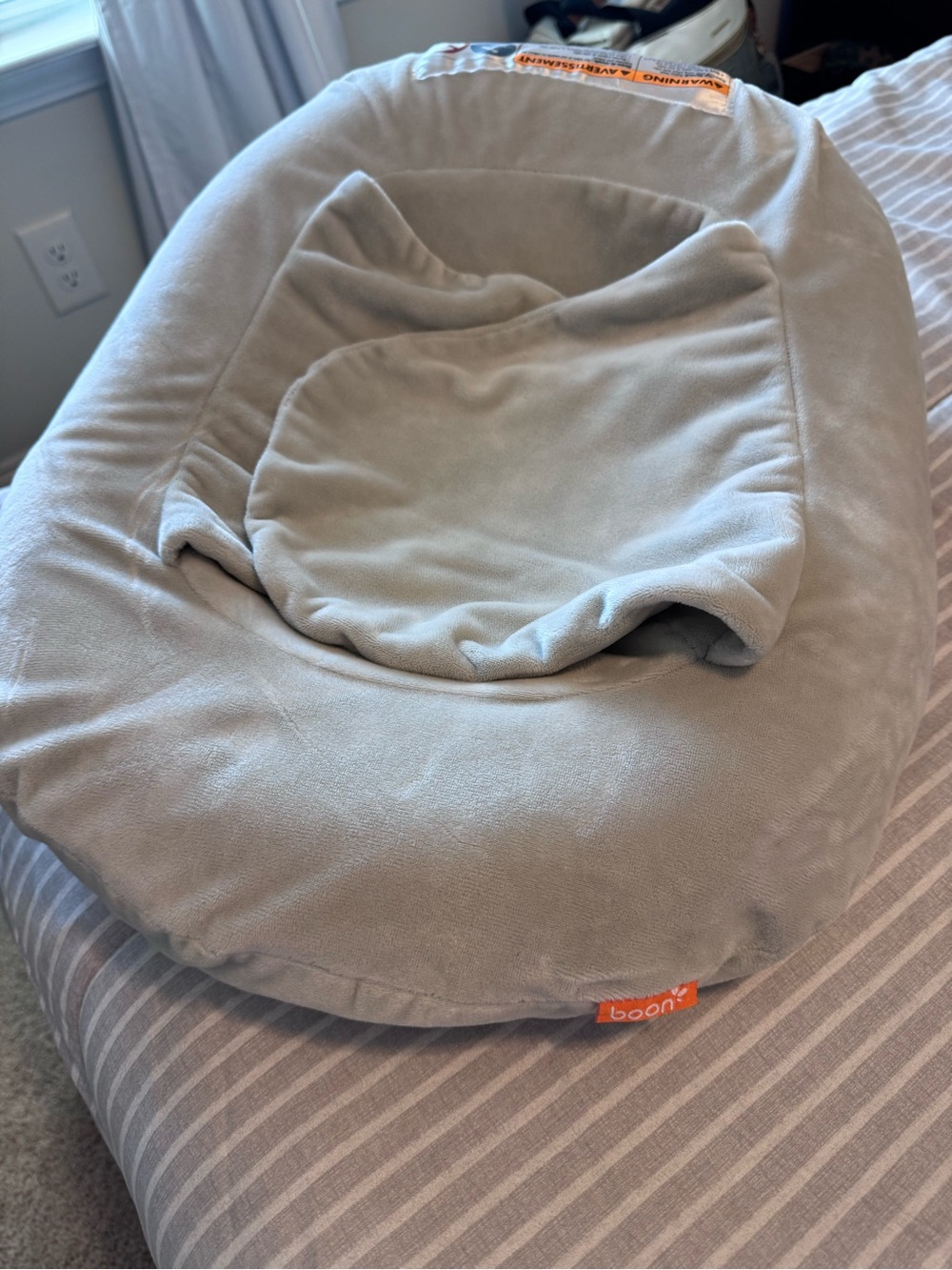 Boon Gray Infant Bath Support Lounger